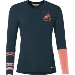 VAUDE Monviso Wool LS T-Shirt Women dark sea