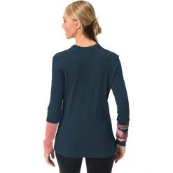 VAUDE Monviso Wool LS T-Shirt Women dark sea -Ski & Thermal Underwear Tops Sales Store vaude monviso wool ls t shirt women dark sea 4