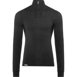 Woolpower 200 Zip Turtleneck black