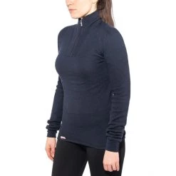 Woolpower 200 Zip Turtleneck dark navy -Ski & Thermal Underwear Tops Sales Store woolpower 200 alusvaatteet dark navy 3
