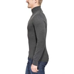 Woolpower 200 Zip Turtleneck grey -Ski & Thermal Underwear Tops Sales Store woolpower 200 alusvaatteet grey 2