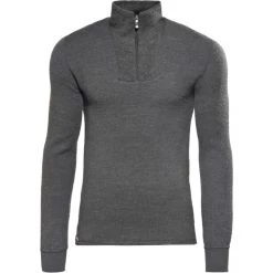 Woolpower 200 Zip Turtleneck grey