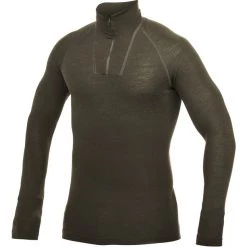 Woolpower Lite Zip Turtle Neck pine green