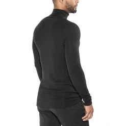 Woolpower Lite Zip Turtle Neck black -Ski & Thermal Underwear Tops Sales Store woolpower lite zip turtleneck unisex black 2